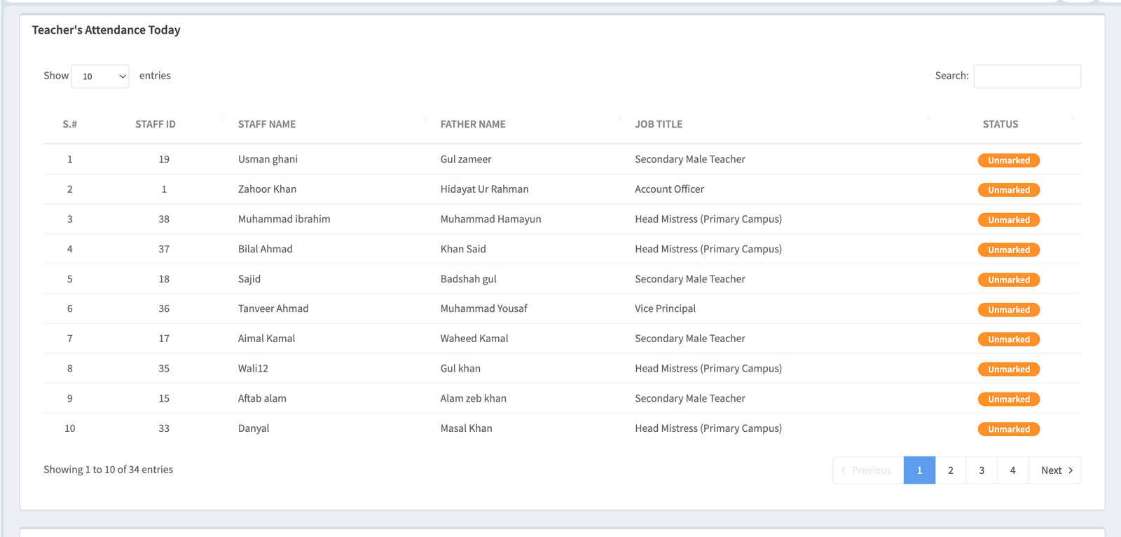 School M web application screenshot 3