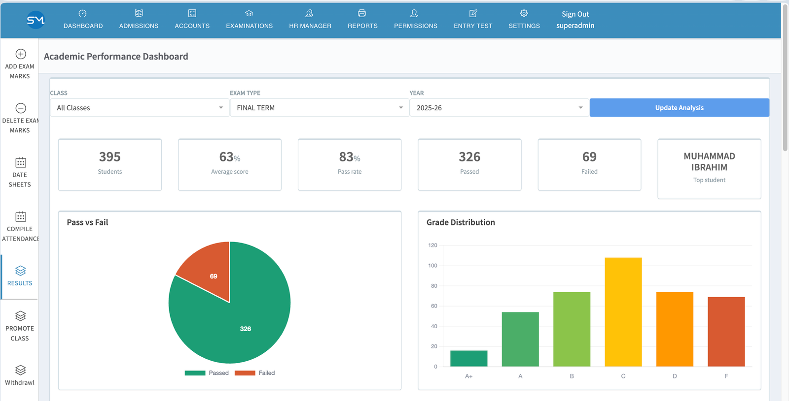 School M web application screenshot 33