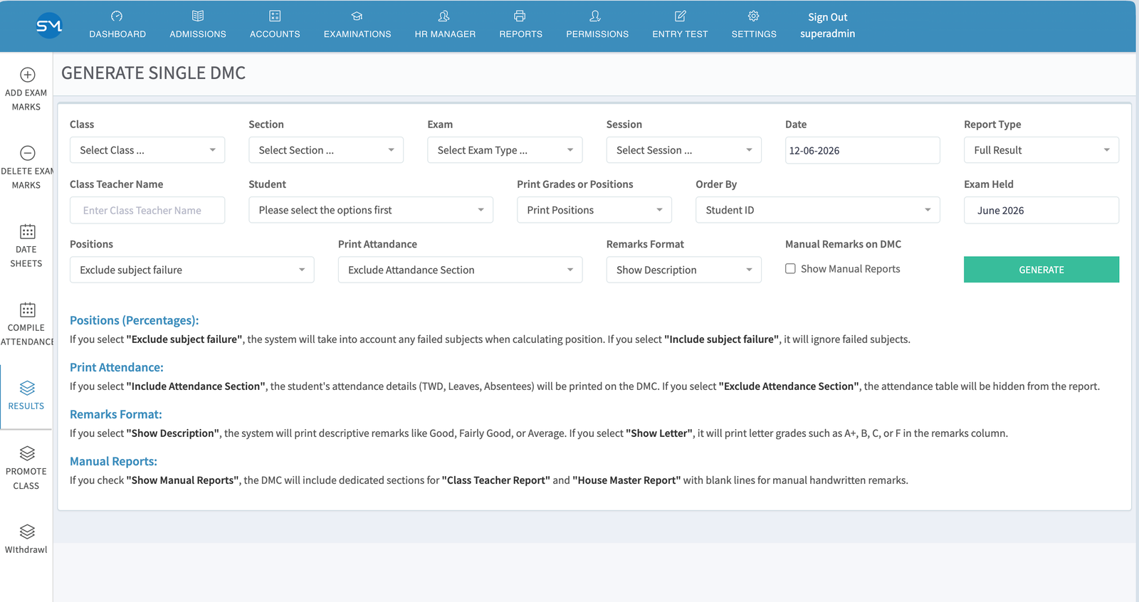 School M web application screenshot 36